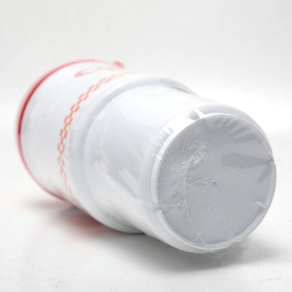 Vintage Country Style Superb Coffee Travel Mug Red White 90s Traveler Auto Mug - Picture 8 of 8